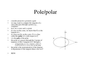 Pole/polar