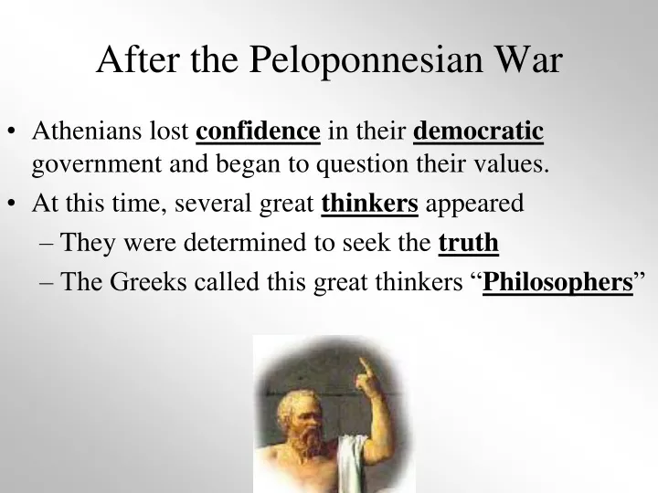 after the peloponnesian war