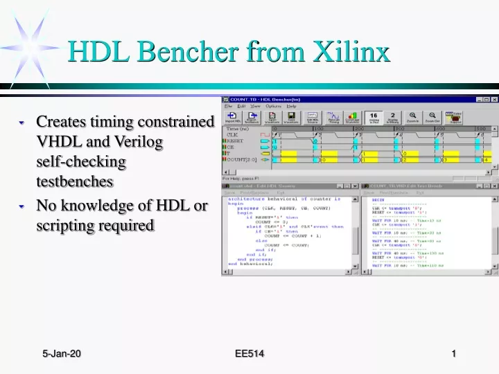 hdl bencher from xilinx