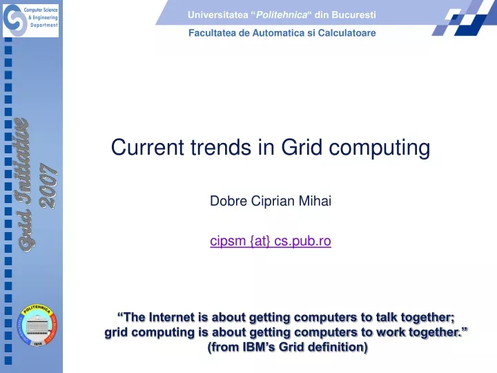 current trends in grid computing