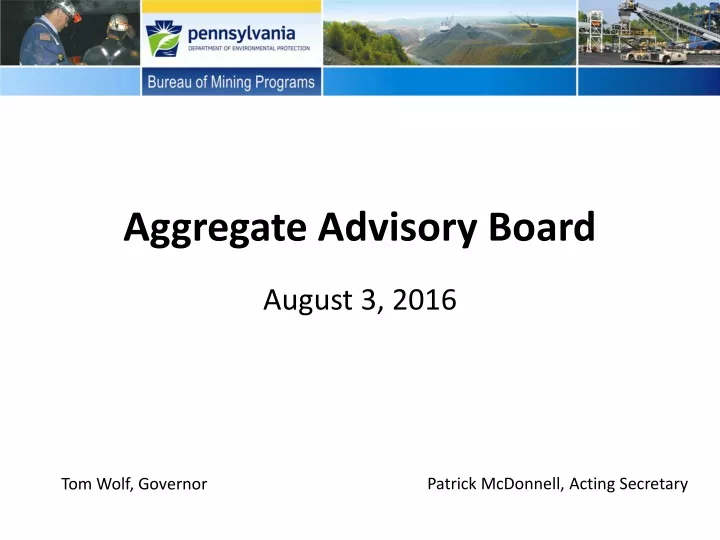 aggregate advisory board