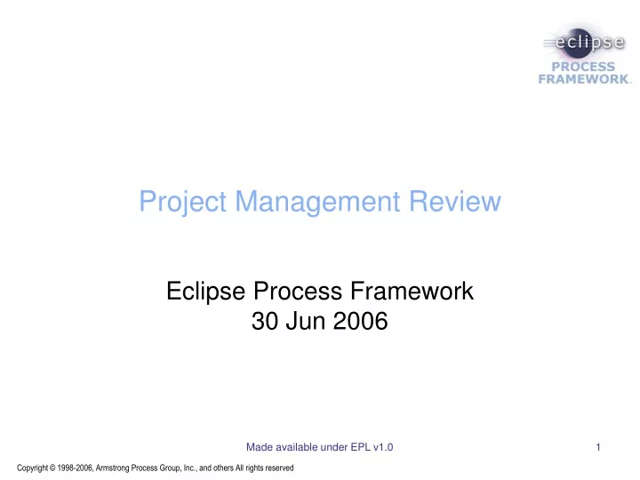 project management review