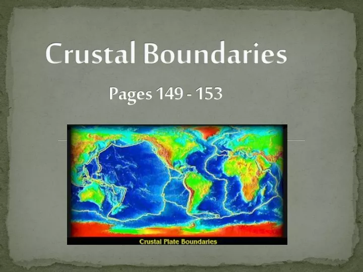 crustal boundaries pages 149 153