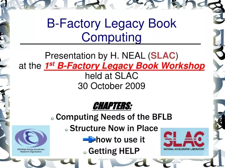 b factory legacy book computing
