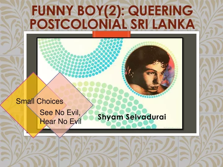 funny boy 2 queering postcolonial sri lanka