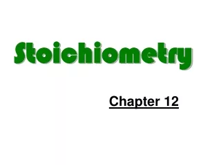 Stoichiometry