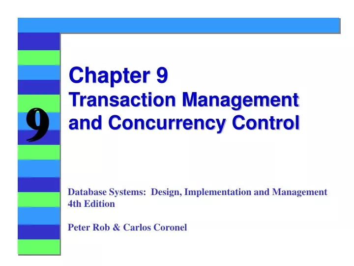 chapter 9 transaction management and concurrency control