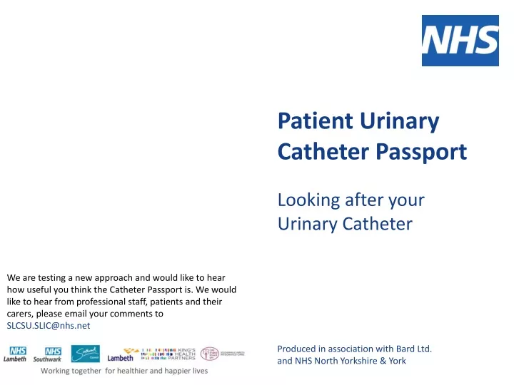patient urinary catheter passport