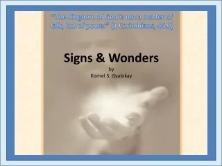 Signs &amp; Wonders by Kornel S. Gyalokay