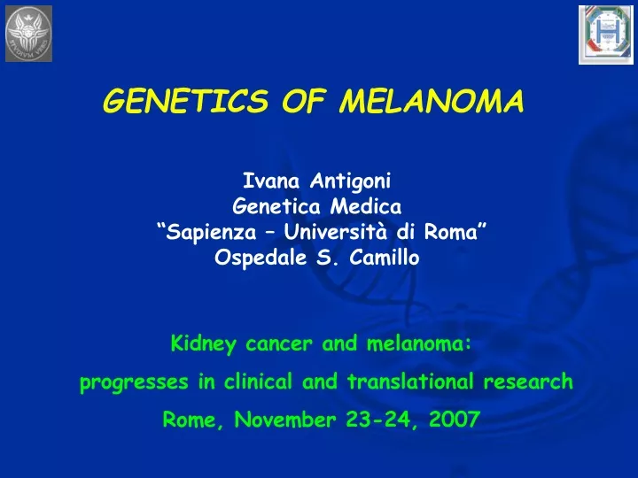 genetics of melanoma