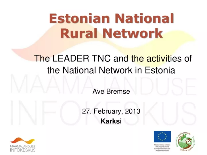 estonian national rural network