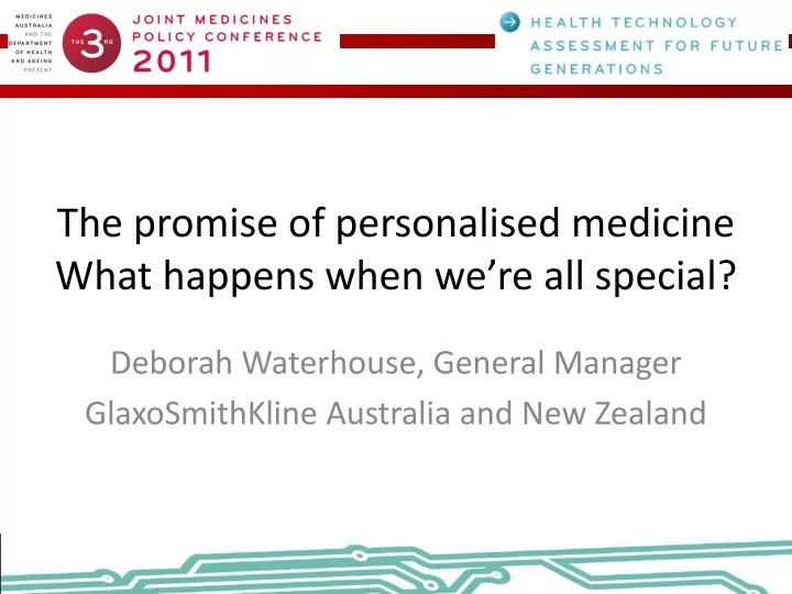 the promise of personalised medicine what happens when we re all special