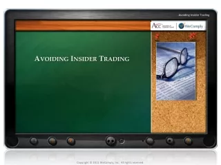 Avoiding Insider Trading