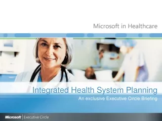 Integrated Health System Planning