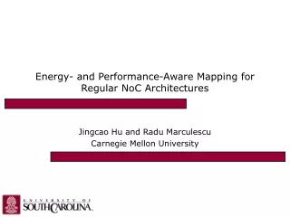 Energy- and Performance-Aware Mapping for Regular NoC Architectures