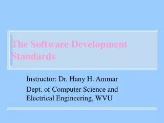 The Software Development Standards