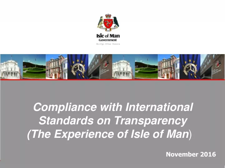 compliance with international standards