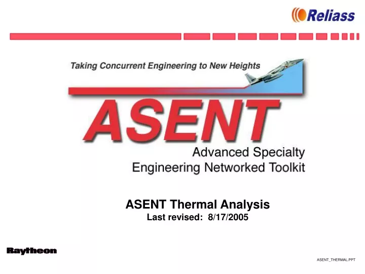 asent thermal analysis last revised 8 17 2005
