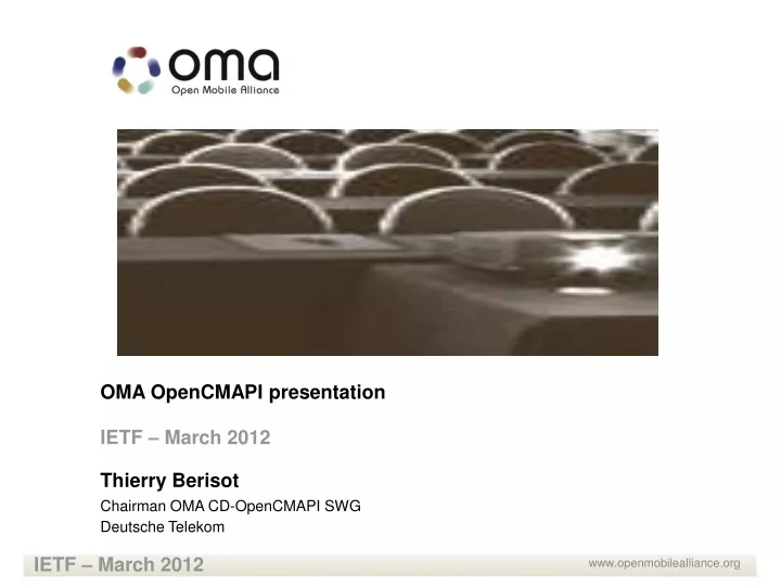 oma opencmapi presentation ietf march 2012