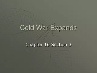 Cold War Expands