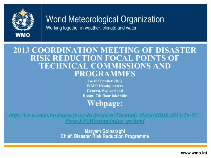 world meteorological organization working together in weather climate and water