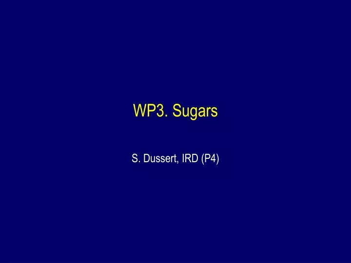 wp3 sugars