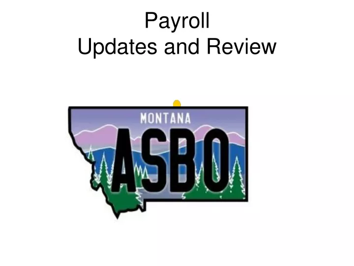 payroll updates and review