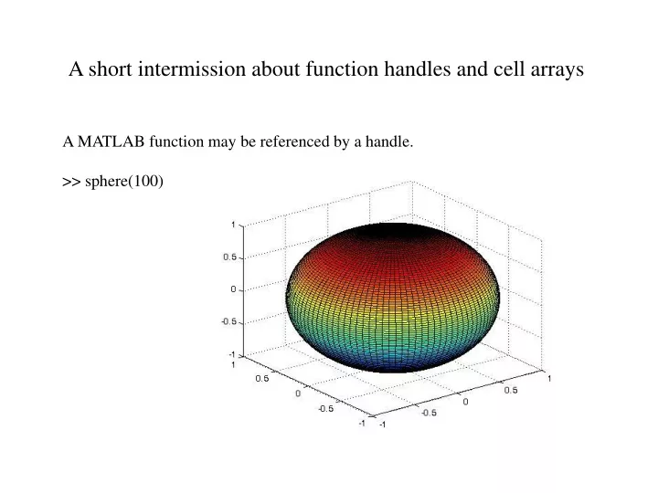 a short intermission about function handles