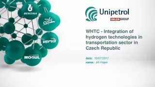 WHTC -  Integration of hydrogen technologies in transportation sector in Czech Republic