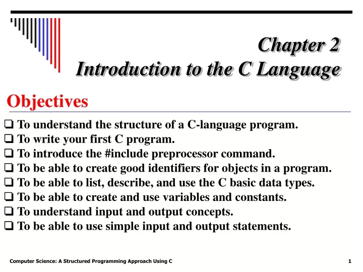 chapter 2 introduction to the c language