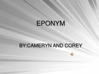 EPONYM