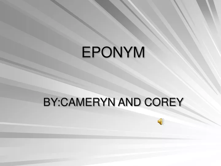 eponym