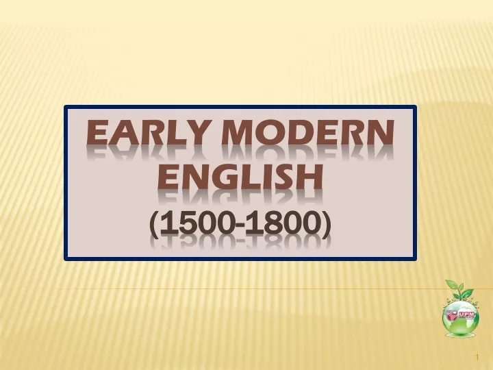early modern english 1500 1800