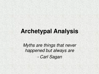 Archetypal Analysis