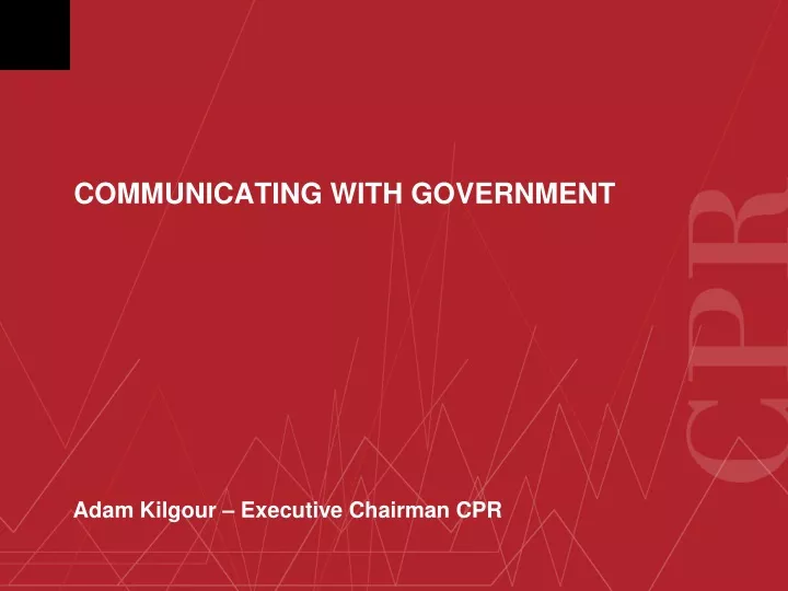 communicating with government