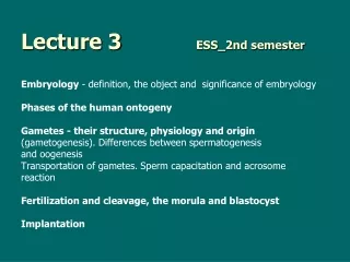 Lecture 3		   	 ESS_2nd semester