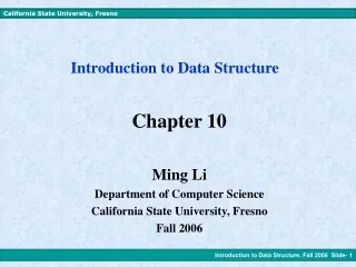 Introduction to Data Structure
