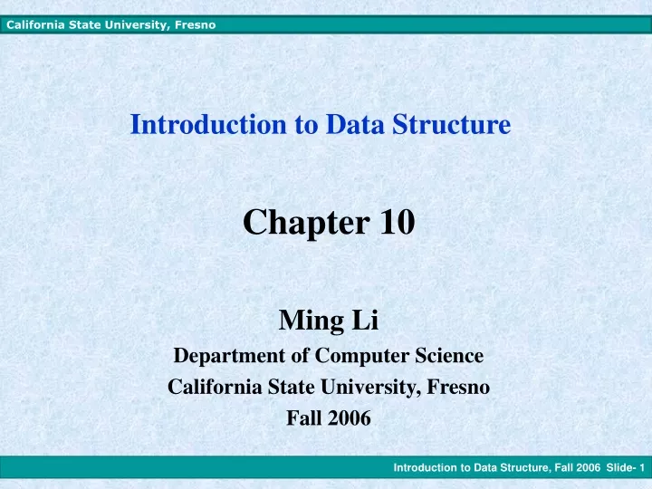 introduction to data structure