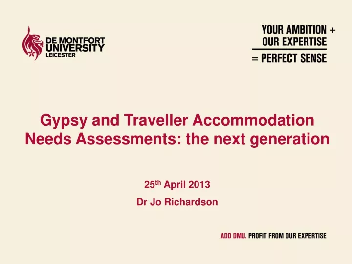 gypsy and traveller accommodation needs