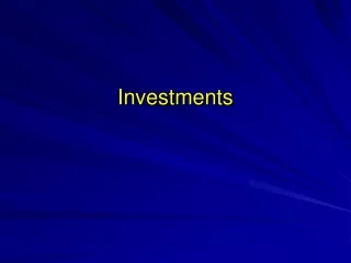 Investment s