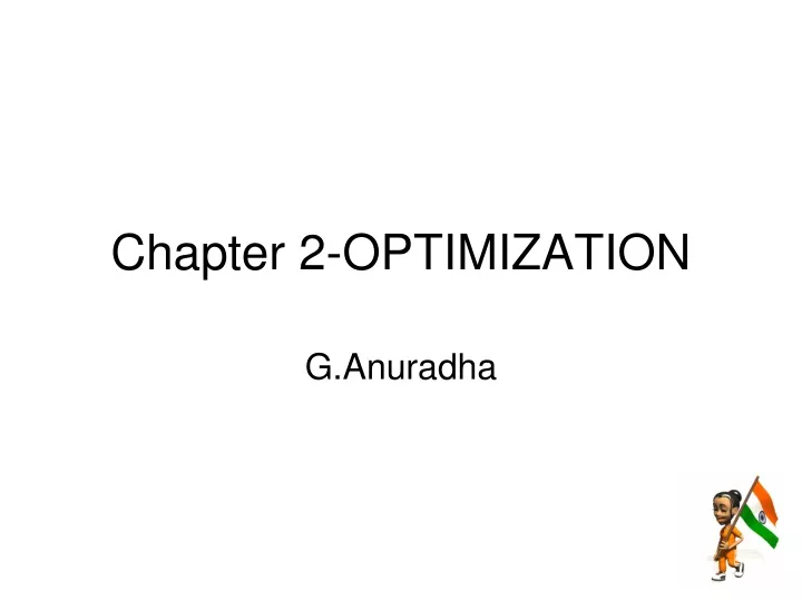 chapter 2 optimization