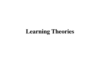 Learning Theories