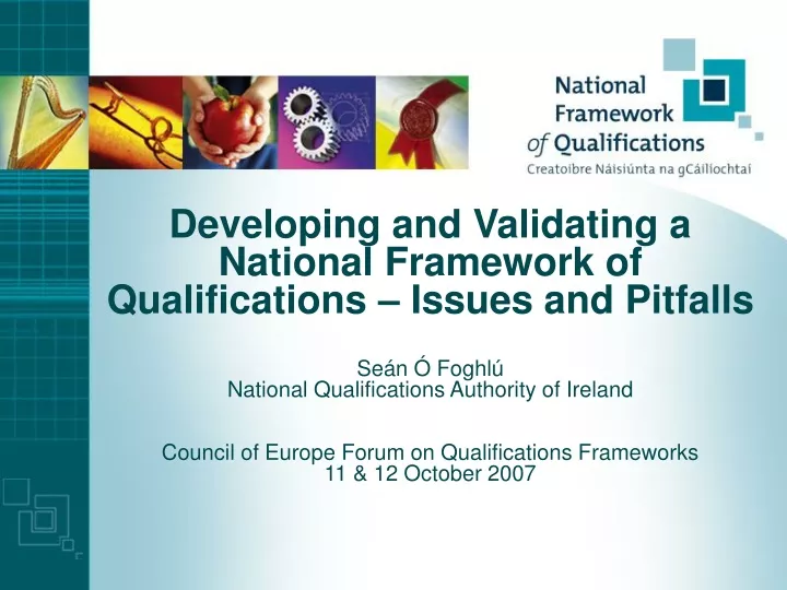 developing and validating a national framework