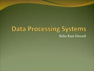 Data Processing Systems