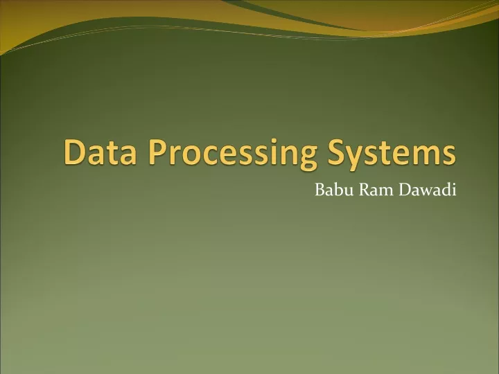 data processing systems