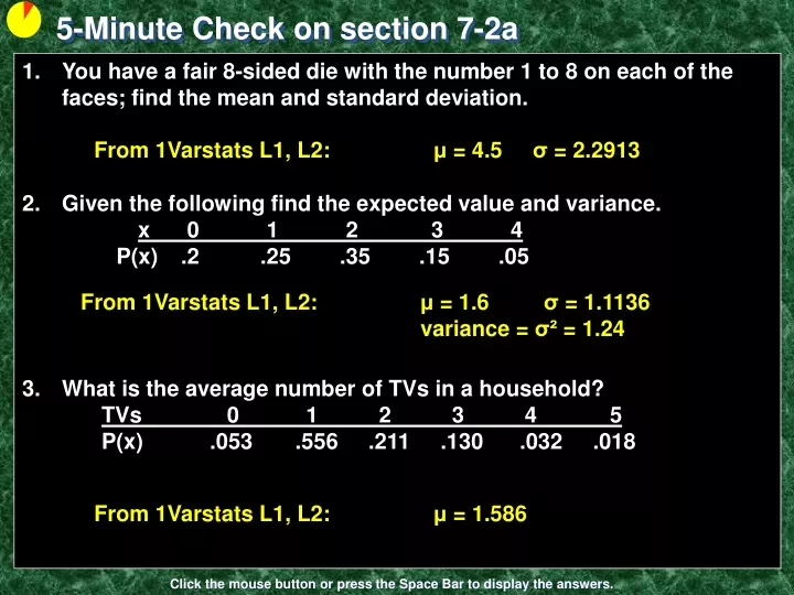 5 minute check on section 7 2a