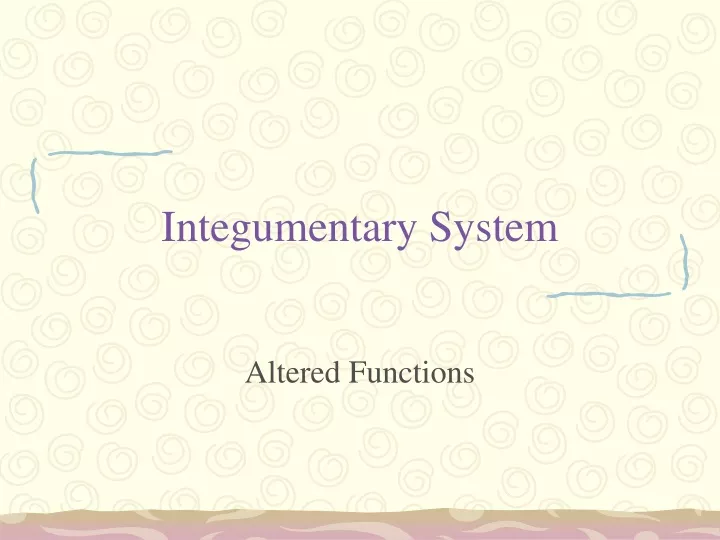 integumentary system