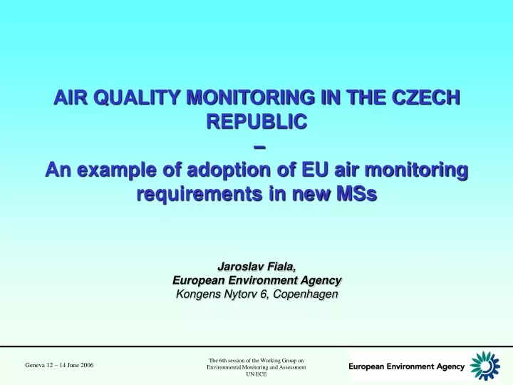 air quality monitoring in the czech republic