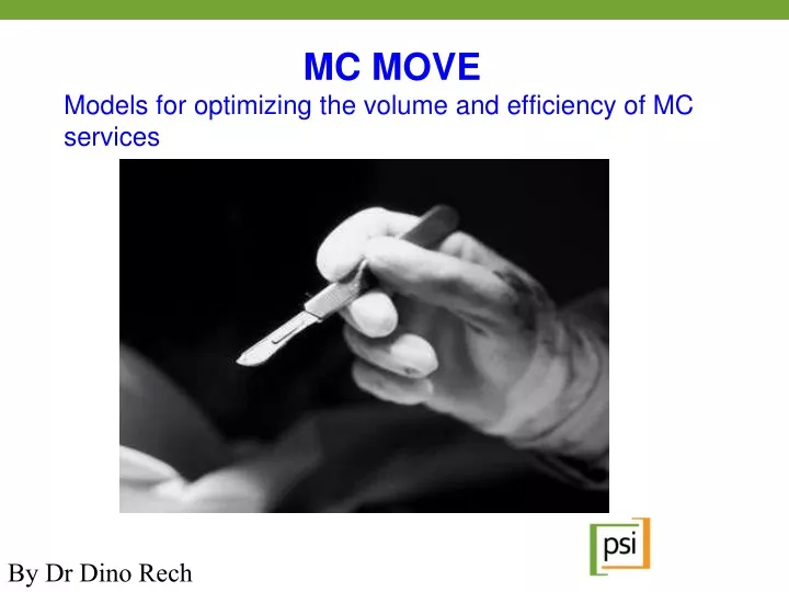 mc move models for optimizing the volume and efficiency of mc services