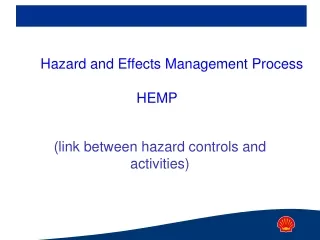 (link between hazard controls and activities)